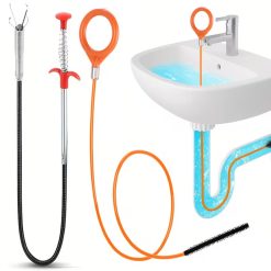 2-Piece Flexible Drain Cleaning Claw Set